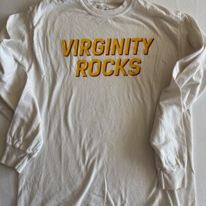 Women's Medium long sleeve Danny Duncan 'Virginity Rocks' Tee